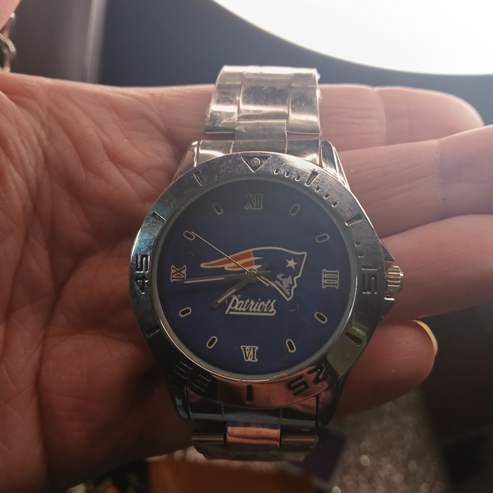 Patriots Silver and Blue Men's Watch